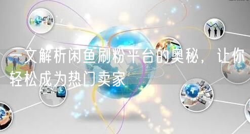 一文解析闲鱼刷粉平台的奥秘，让你轻松成为热门卖家