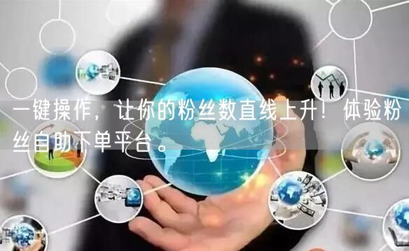 一键操作，让你的粉丝数直线上升！体验粉丝自助下单平台。