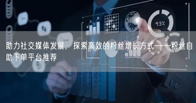 助力社交媒体发展，探索高效的粉丝增长方式——粉丝自助下单平台推荐