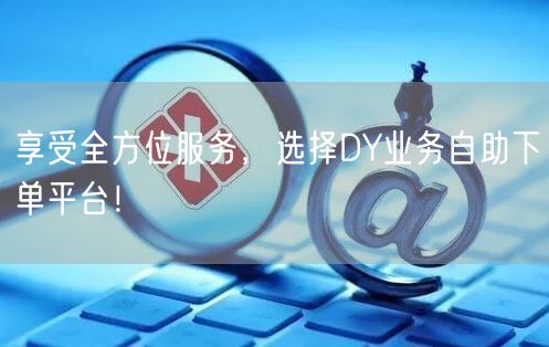 享受全方位服务，选择DY业务自助下单平台！