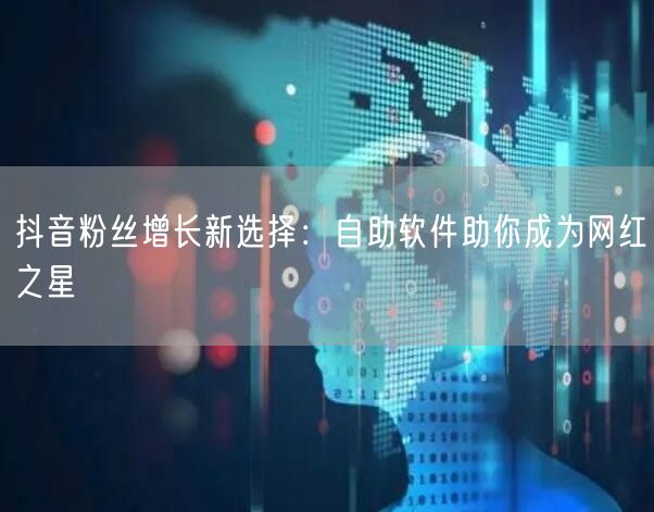 抖音粉丝增长新选择：自助软件助你成为网红之星