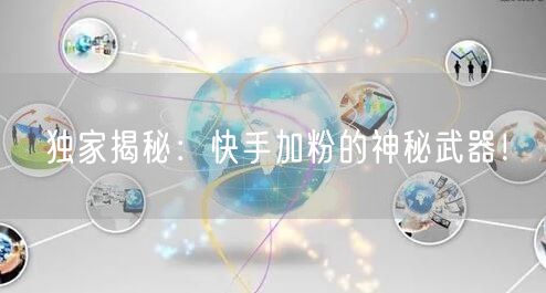 独家揭秘：快手加粉的神秘武器！
