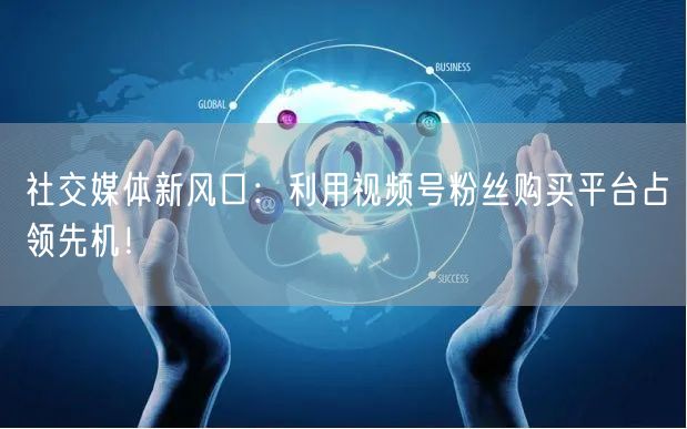 社交媒体新风口：利用视频号粉丝购买平台占领先机！
