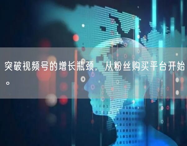突破视频号的增长瓶颈，从粉丝购买平台开始。